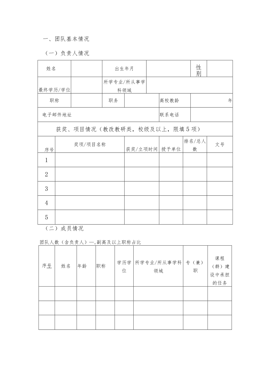 苏州大学医学部本科教学团队培育点申报书.docx_第3页