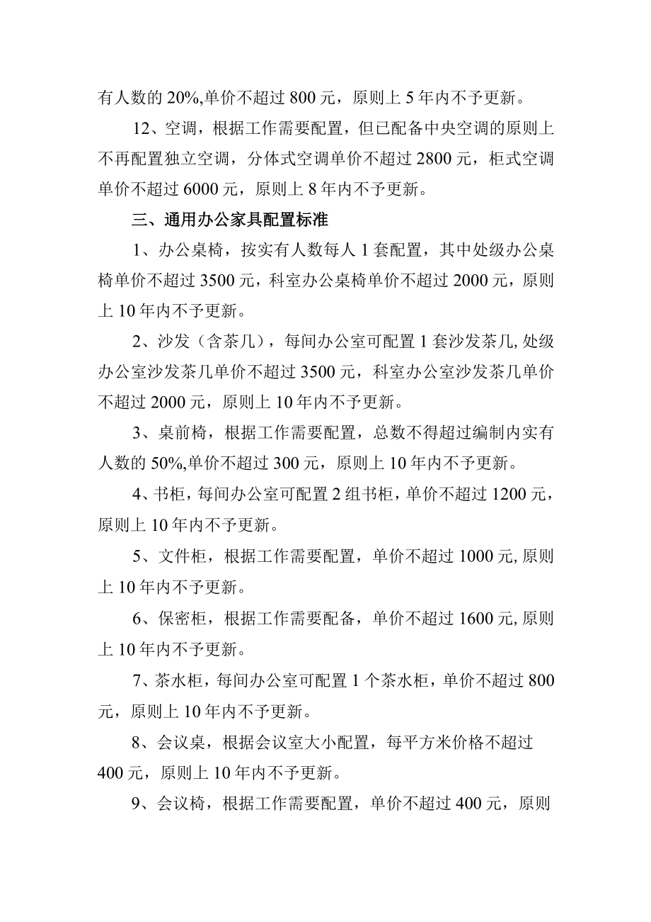 大学公用房装修和通用办公设备家具配置标准.docx_第3页