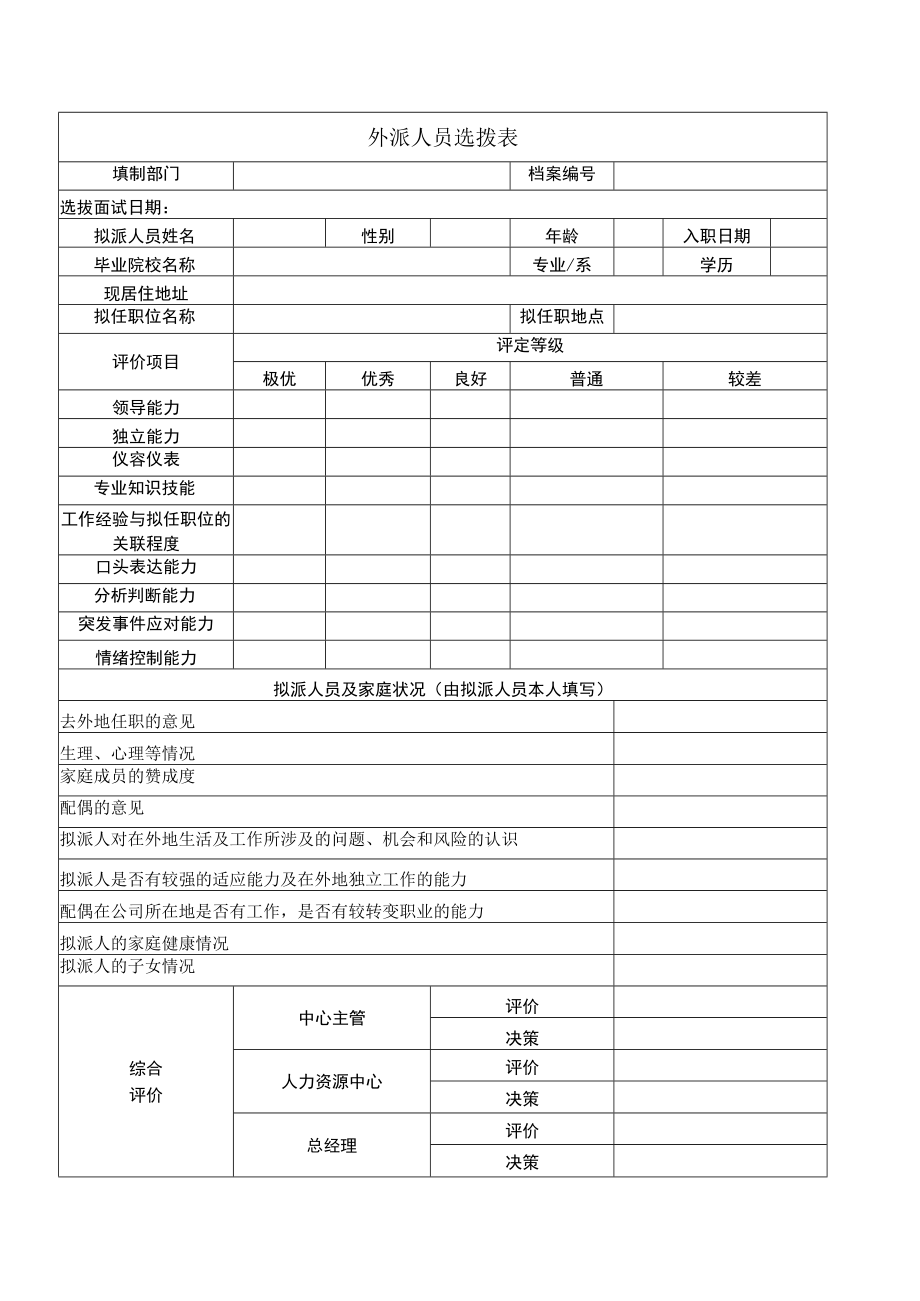 外派人员选拨表.docx_第1页