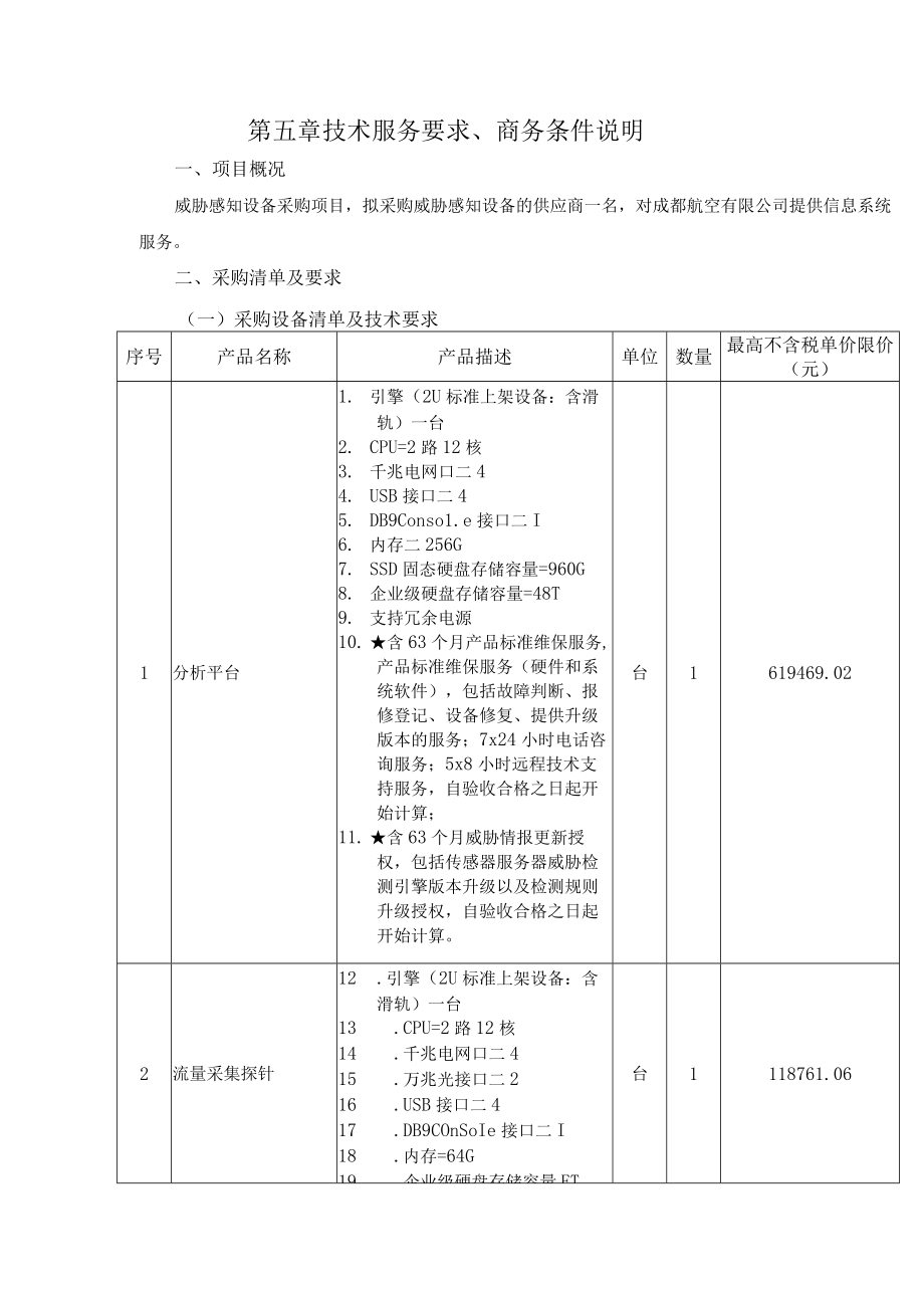 第五章技术服务要求、商务条件说明.docx_第1页