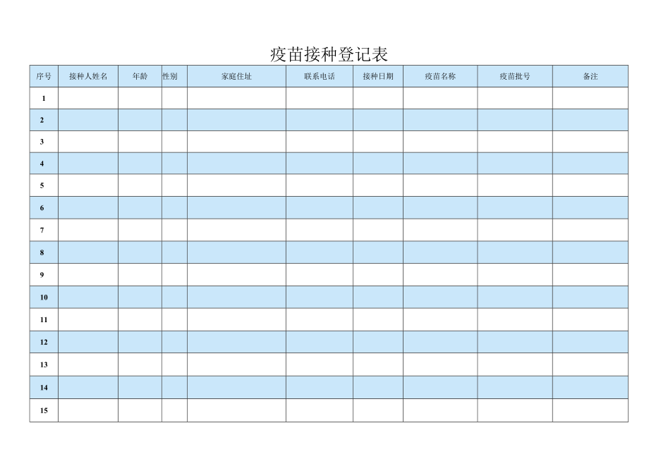 疫苗接种登记表.docx_第1页