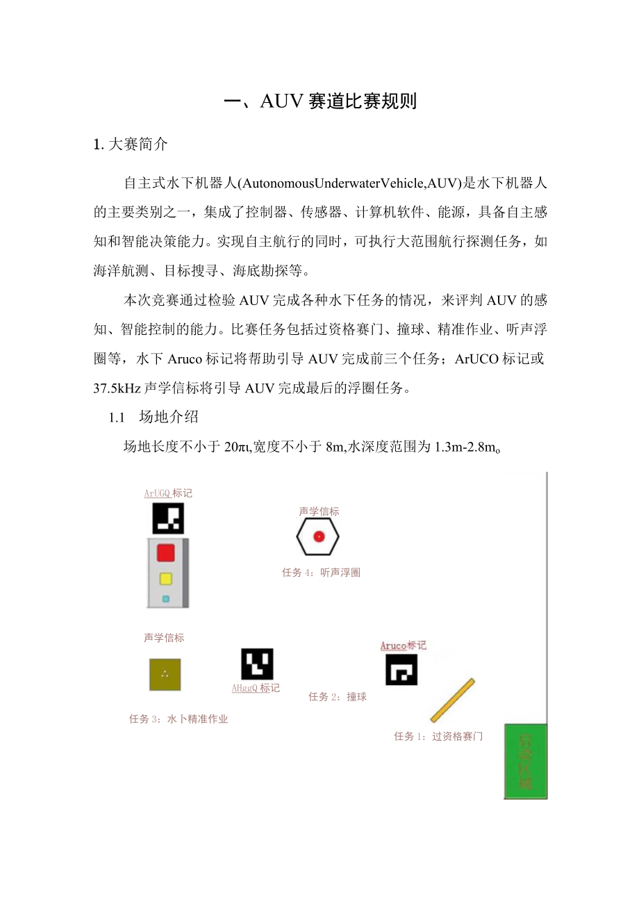 首届世界大学生水下机器人大赛比赛规则.docx_第2页