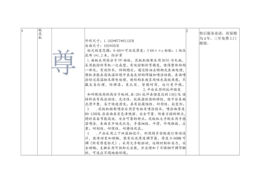 陶艺雕塑实验室设备参数表.docx_第2页