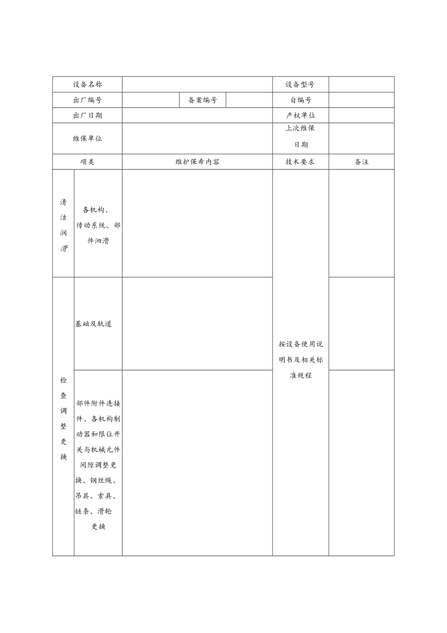 工程项目设备检查验收表（全套）.docx_第1页