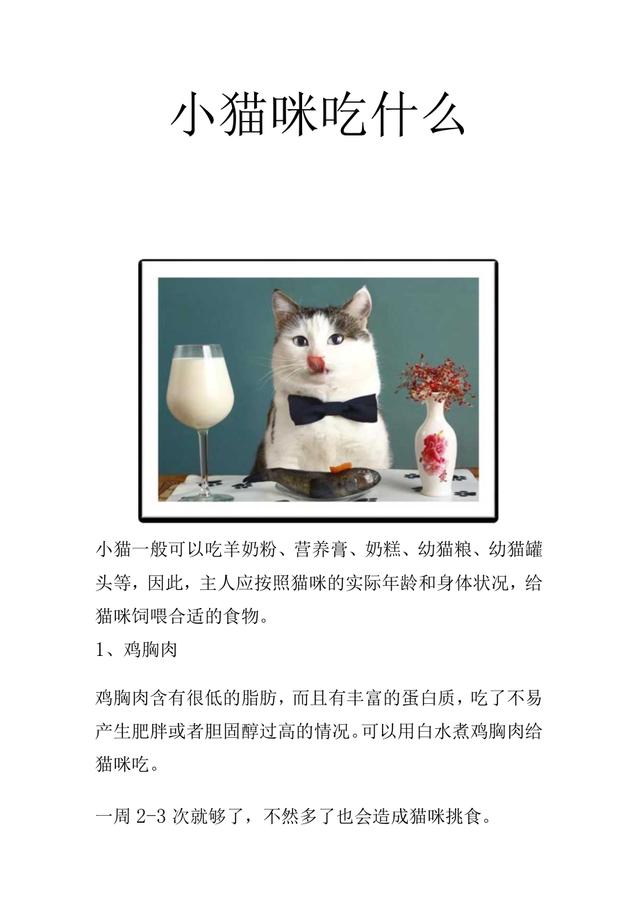 小猫咪吃什么.docx_第1页