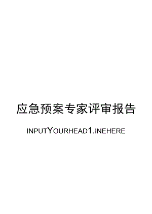 新版应急预案专家评审表格模板（8页）.docx
