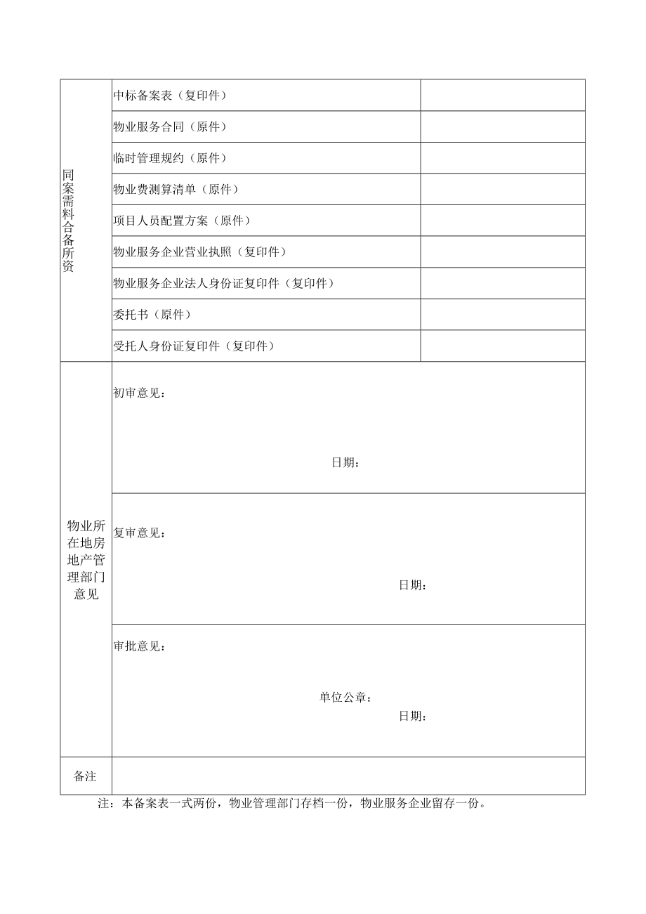 资阳市前期物业服务合同备案表2022年最新.docx_第2页