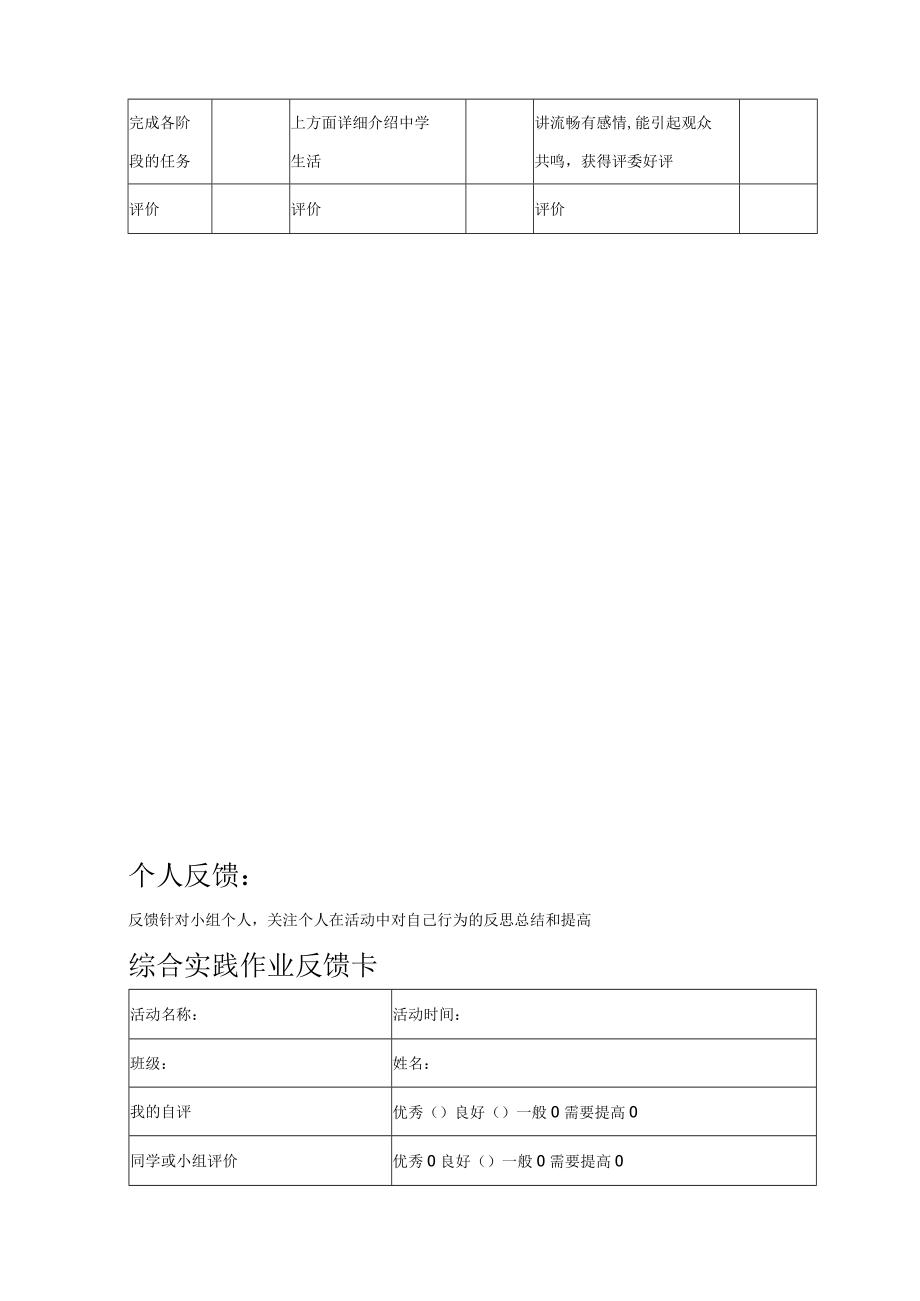 道德与法治七年级上册综合实践活动设计“演讲比赛—学会规划中学生活拥有不悔青春”.docx_第3页