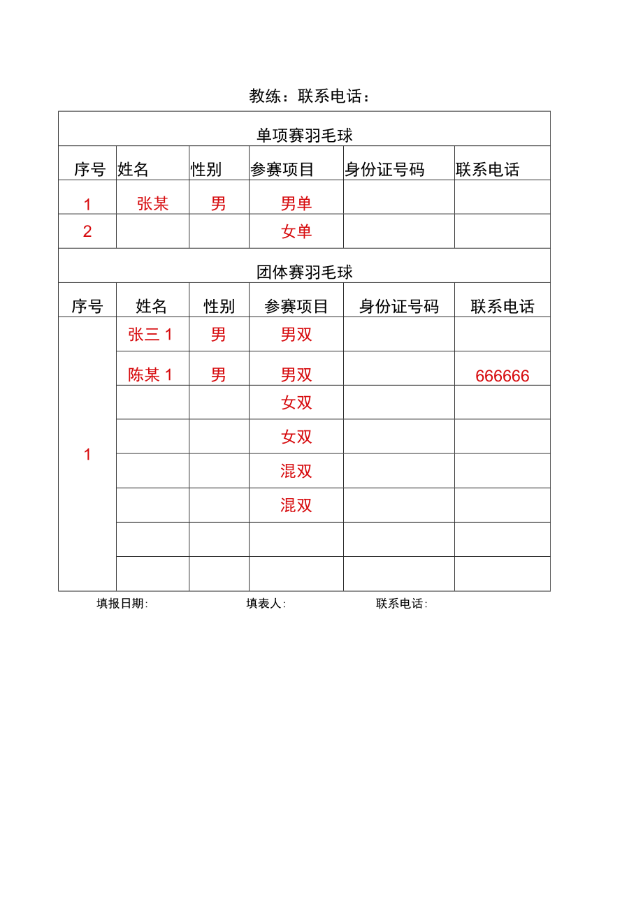 金山街道第六届“金山杯”乒乓球比赛报名表.docx_第2页