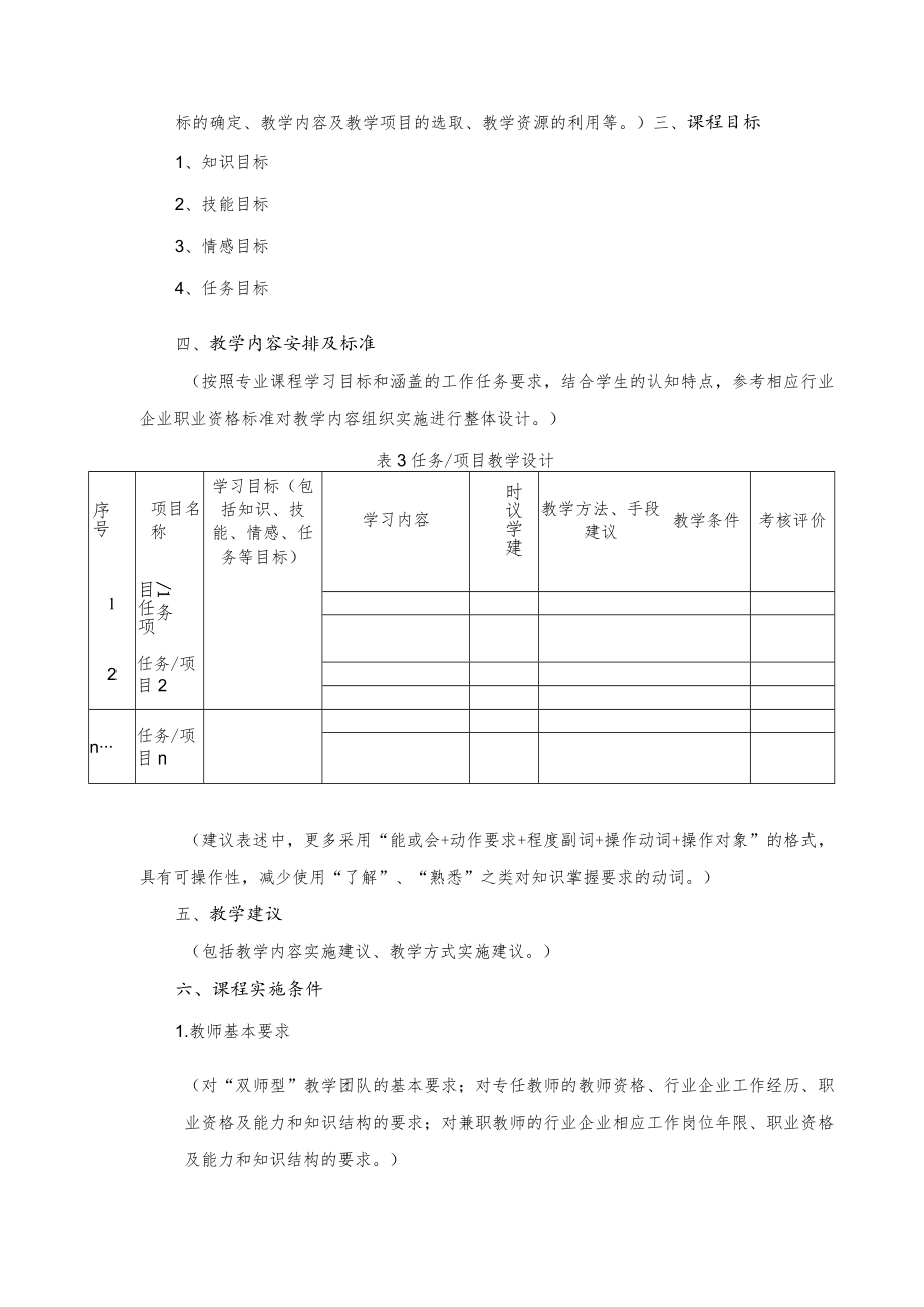 XX职业技术学院《××》课程标准.docx_第2页