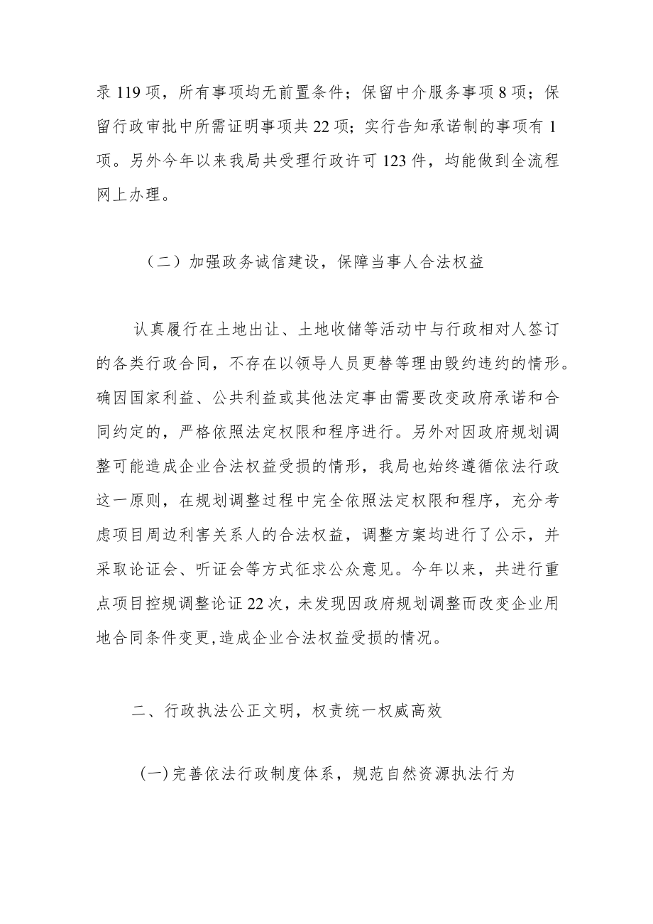 XX区自然资源和规划局法治政府建设整改提升工作落实情况的报告.docx_第2页