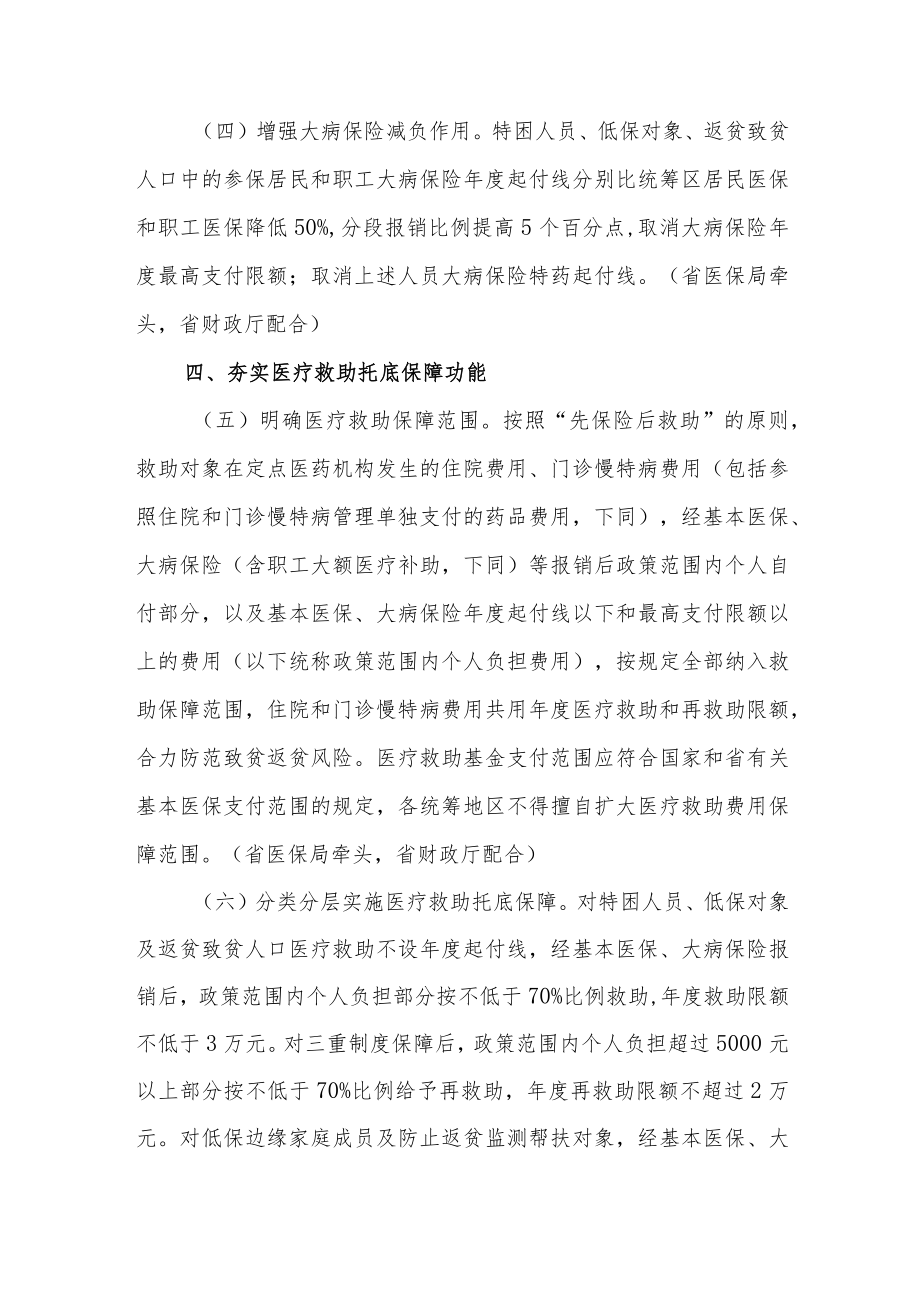 山东省关于健全重特大疾病医疗保险和救助制度的实施意见_鲁政办发〔2022〕12号.docx_第3页