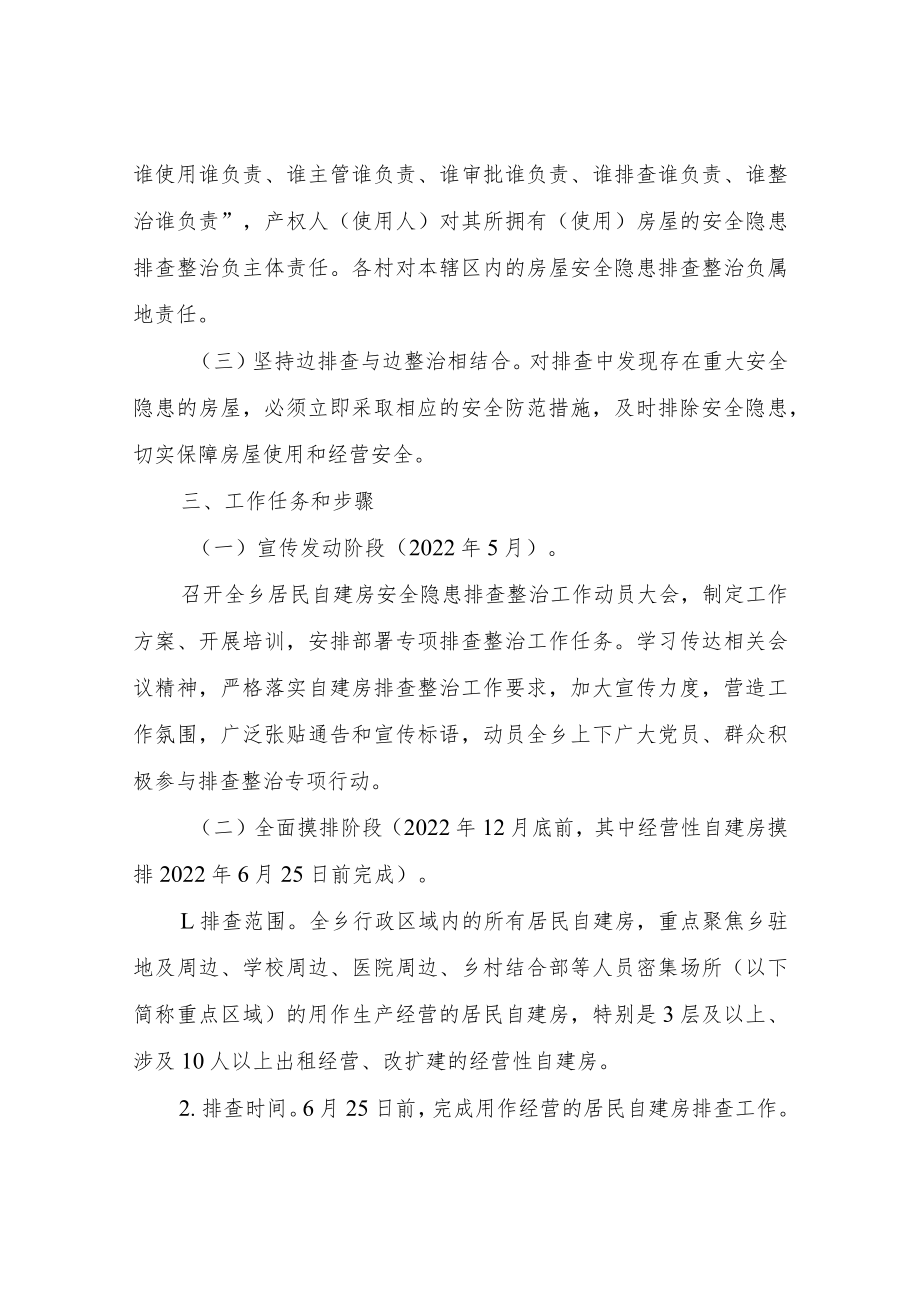 XX乡自建房安全隐患排查整治工作实施方案.docx_第2页