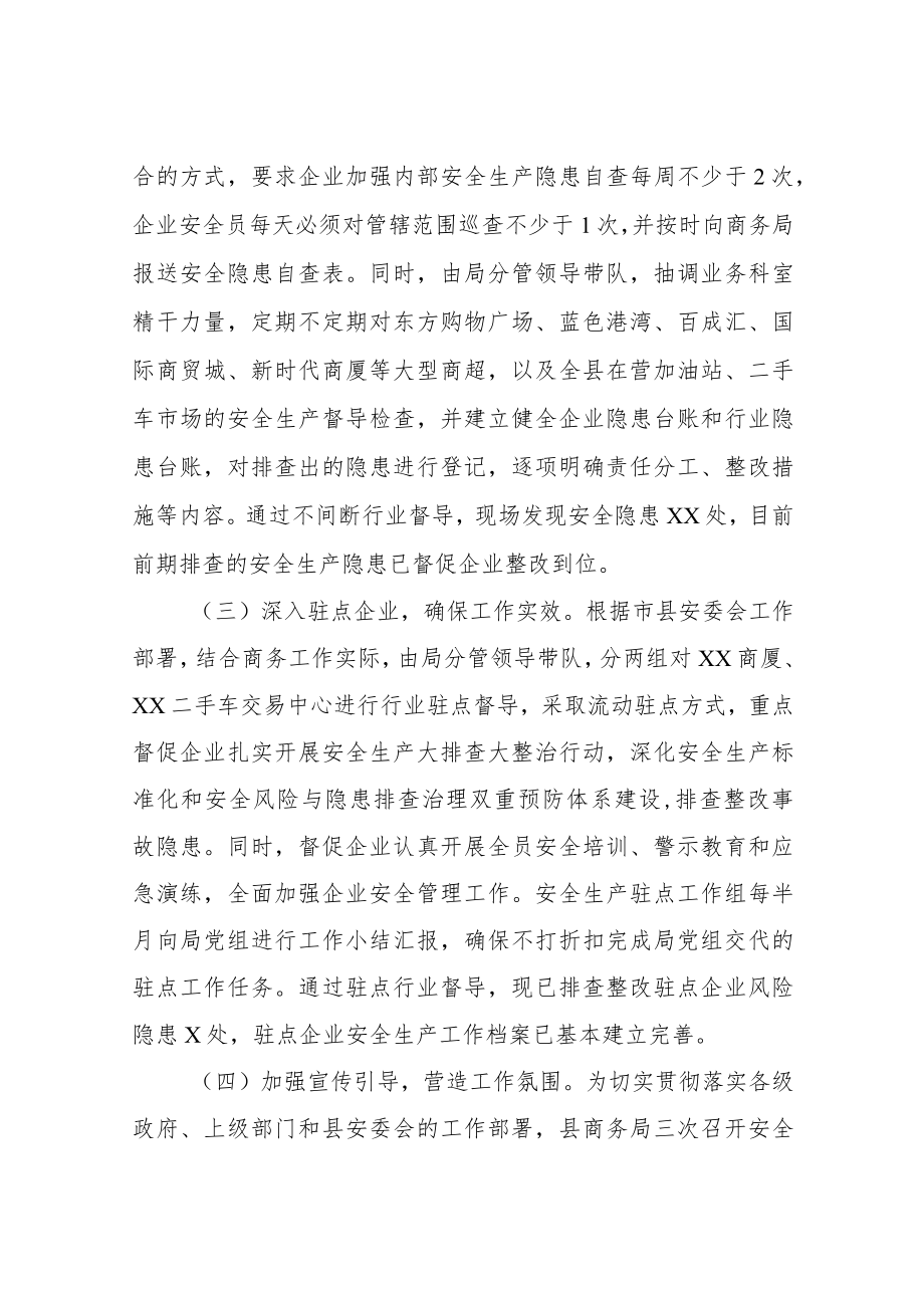 关于商贸流通领域安全生产隐患大排查大整治工作情况汇报.docx_第2页