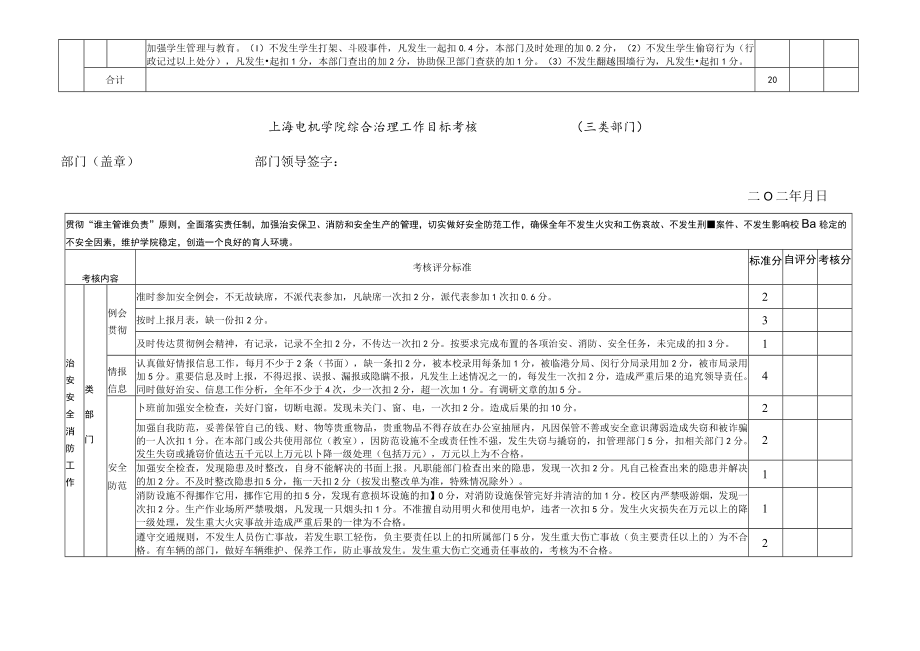 电机学院综合治理工作目标考核.docx_第3页