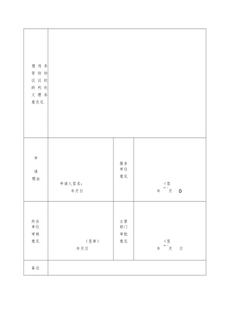 涵江区事业单位工作人员参与服务经济建设审批表.docx_第2页