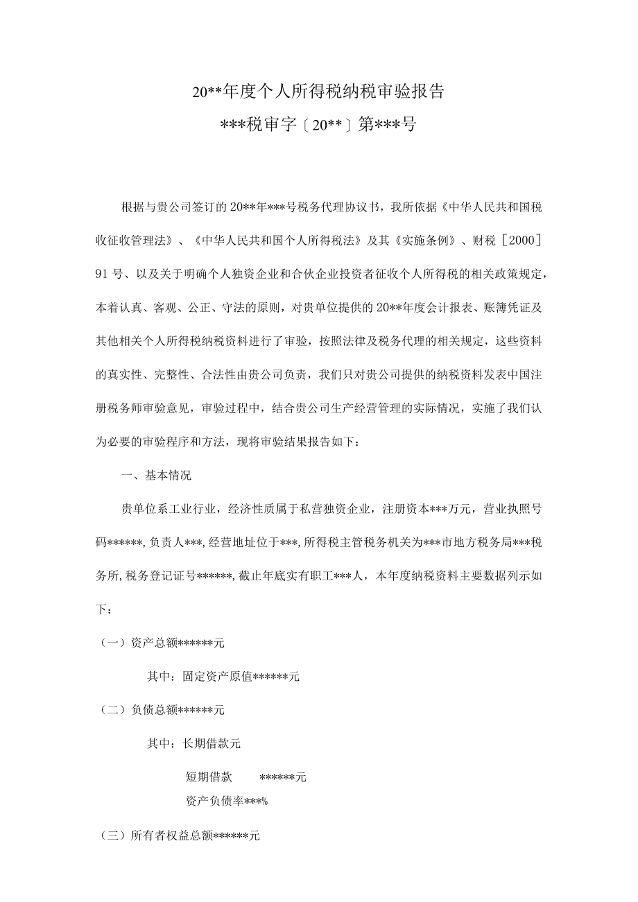 附件：个人所得税纳税审验报告.docx_第2页