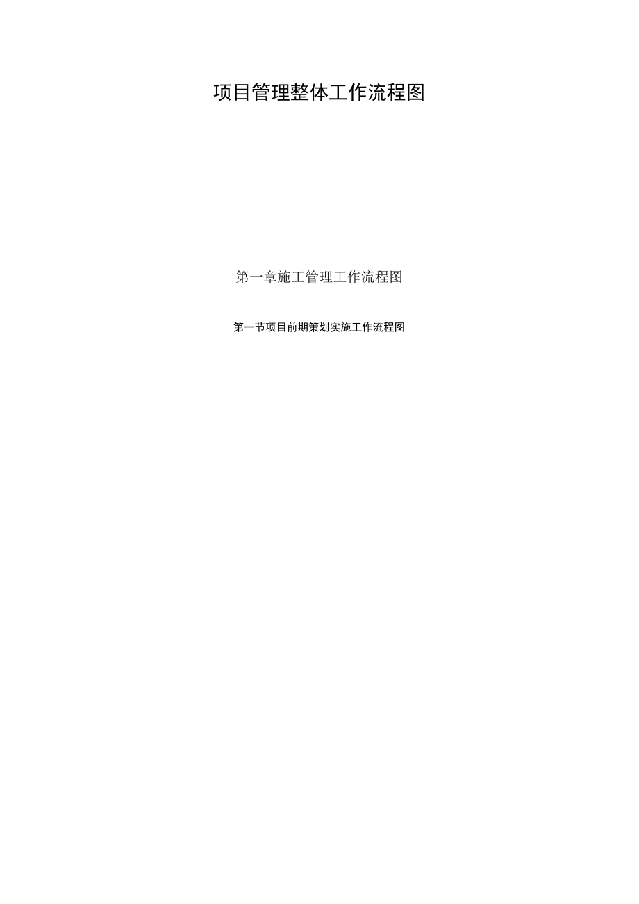 项目管理整体工作流程图.docx_第1页