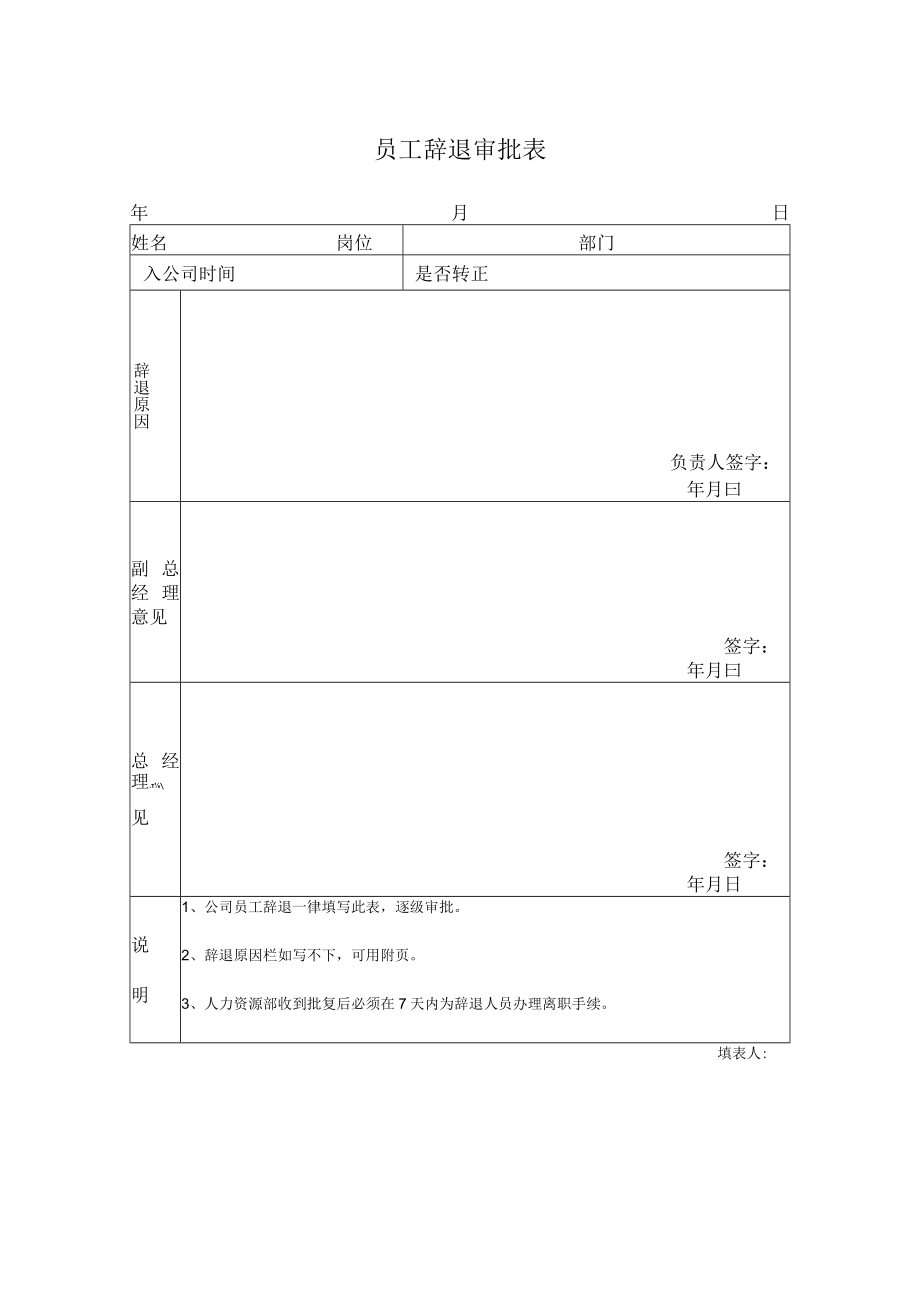 辞退审批表.docx_第1页