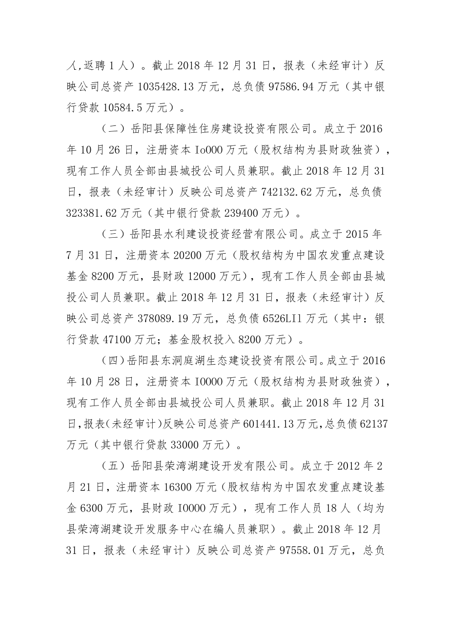 县政府融资平台公司清理整合实施方案.docx_第2页