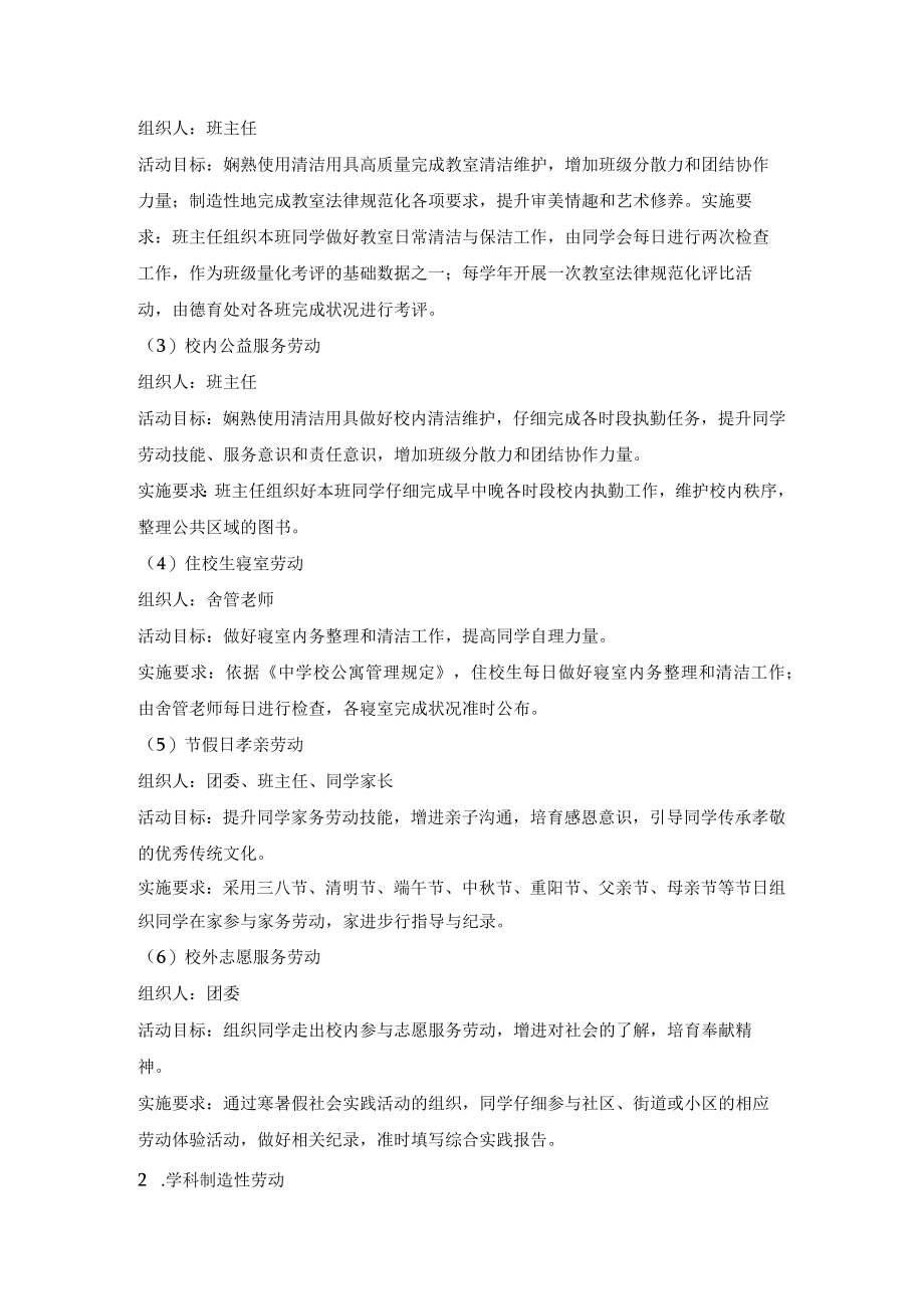 劳动教育实施方案.docx_第3页