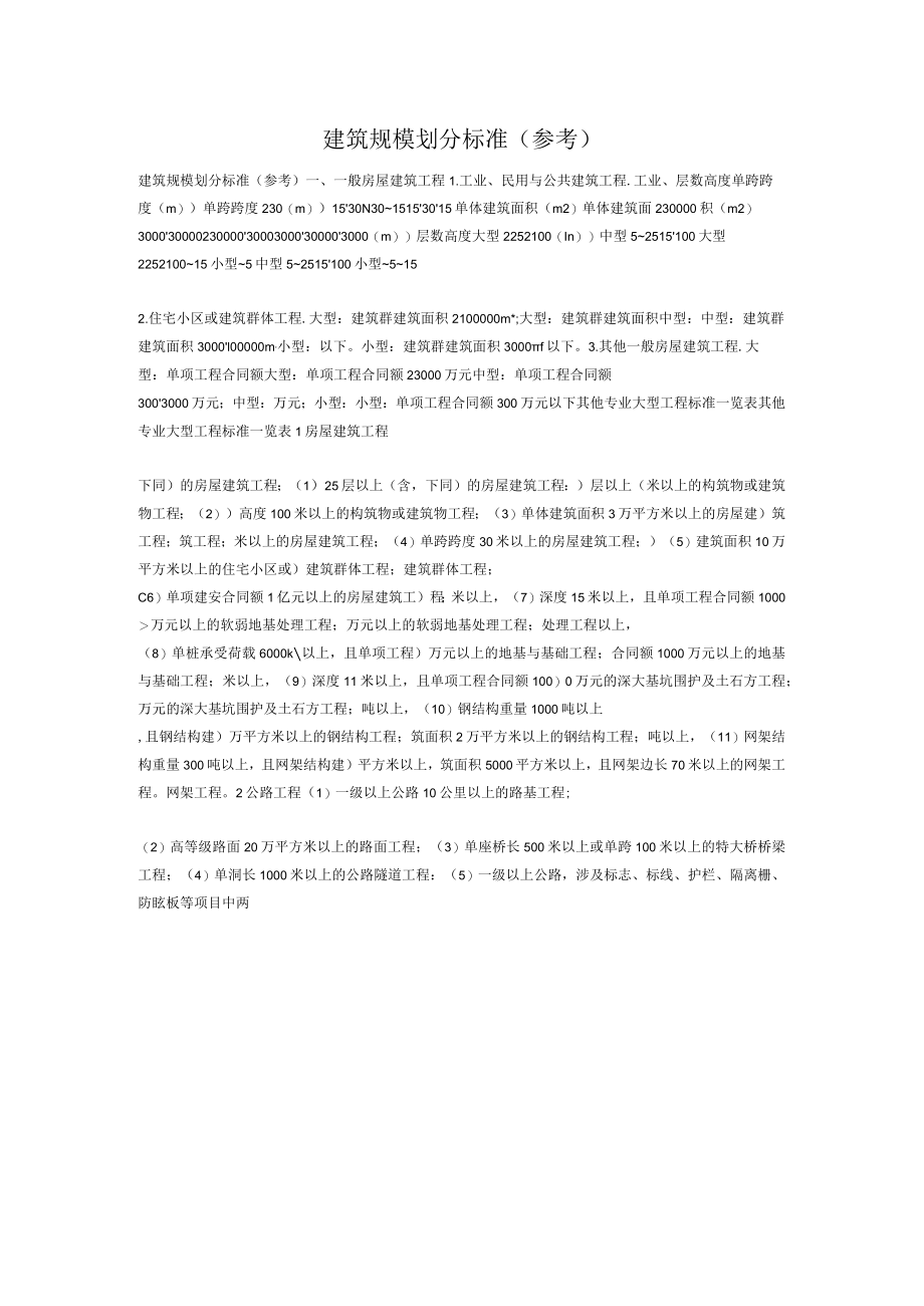 大中小型建筑划分.docx_第1页