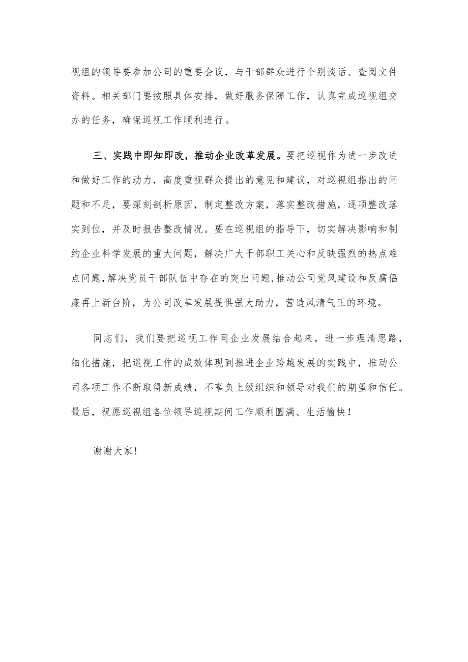 国企书记在巡视工作会上的表态发言.docx_第2页