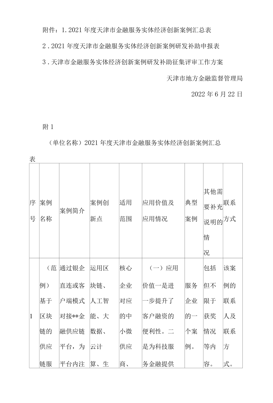 天津市地方金融监督管理局关于征集2021年度天津市金融服务实体经济创新案例的通知.docx_第2页