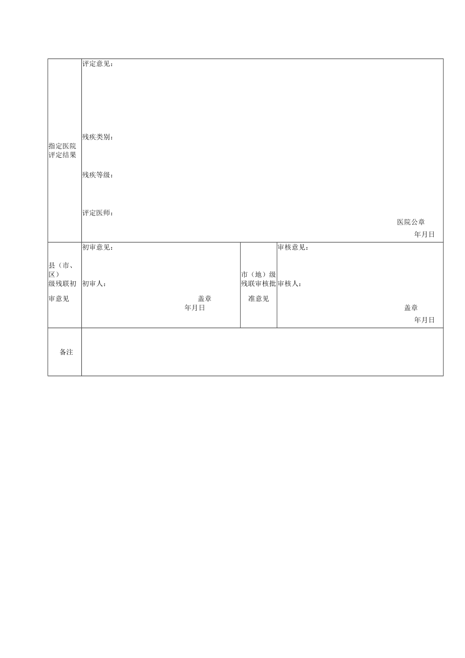 中华人民共和国残疾评定表.docx_第3页