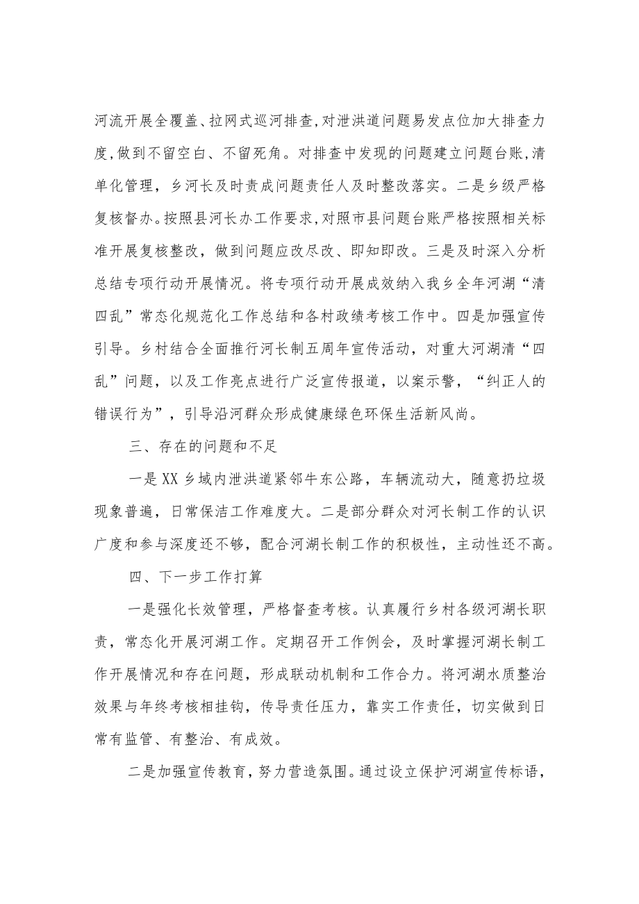 XX乡“聚焦小微边共建幸福河”专项行动工作总结.docx_第3页