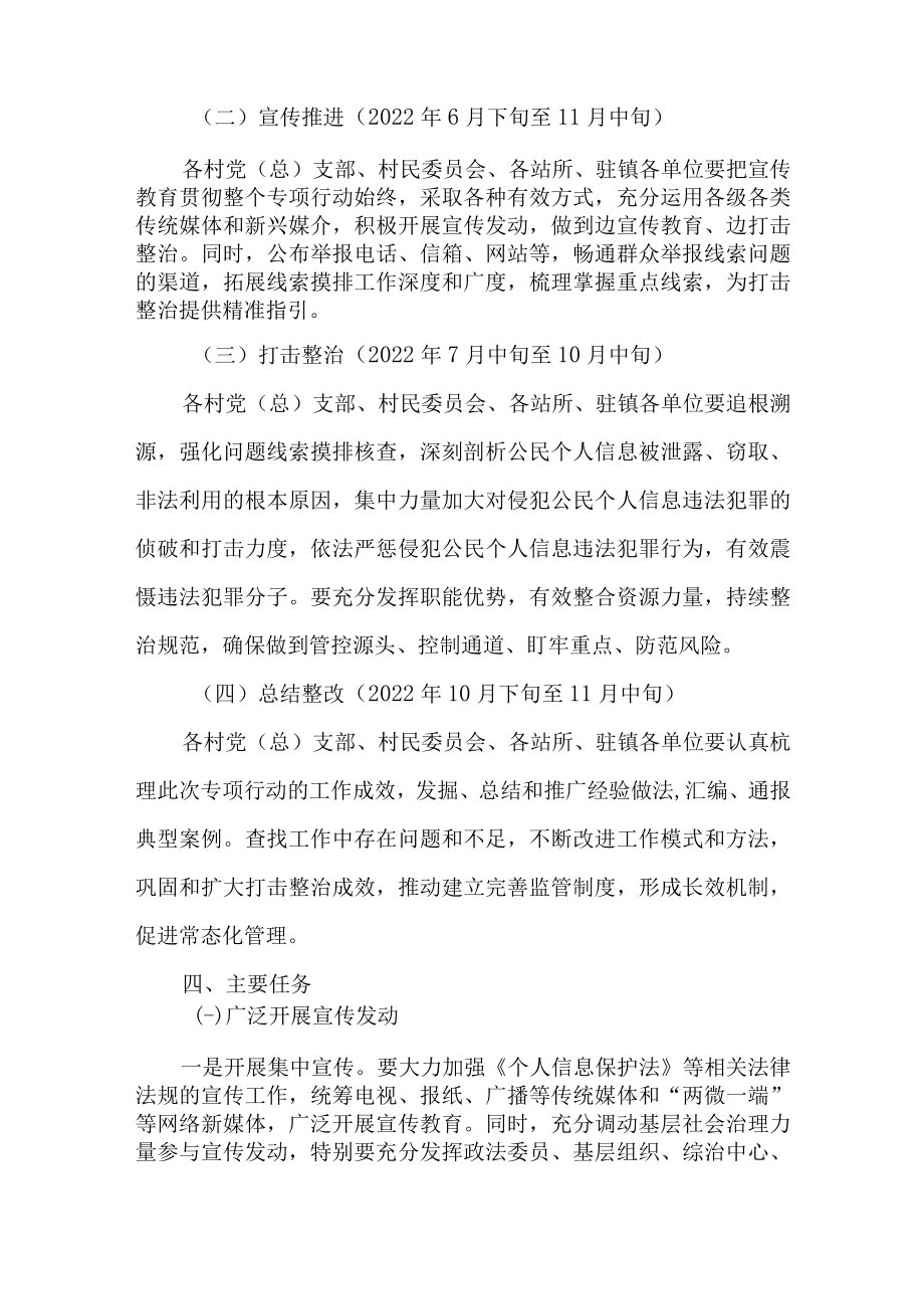 2022年打击整治侵犯公民个人信息违法犯罪行为专项行动计划.docx_第3页