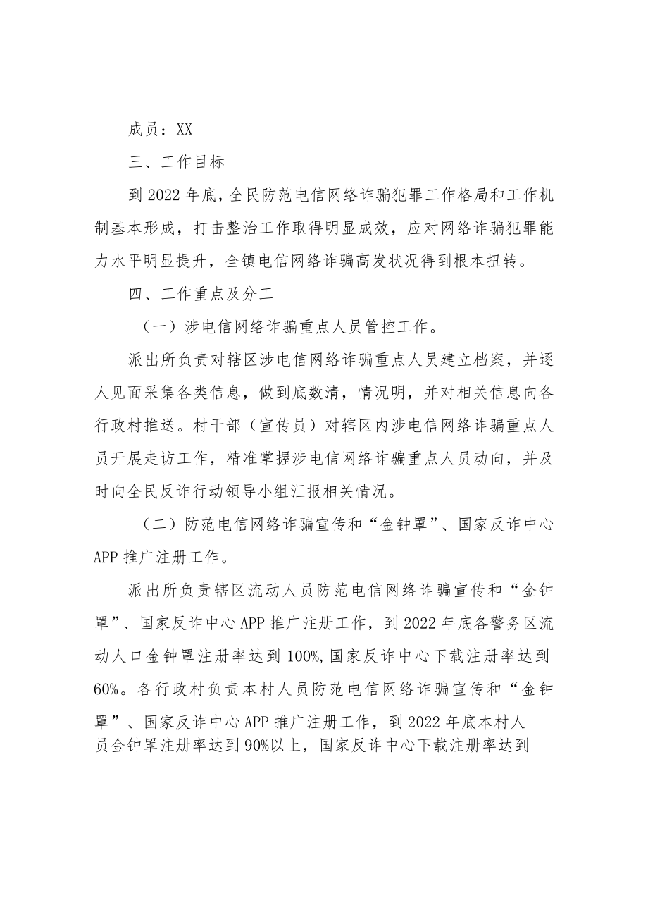 XX镇涉电信网络诈骗重点人员管理暨全民反诈行动工作实施方案.docx_第2页