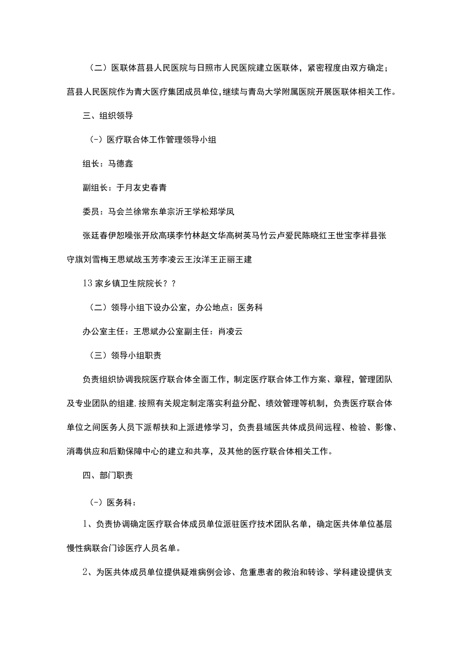 人民医院医疗联合体工作总体方案汇编.docx_第2页