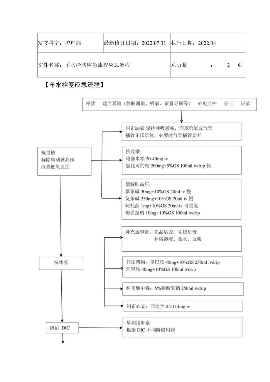 2022年9月《羊水栓塞应急流程应急流程》.docx_第1页