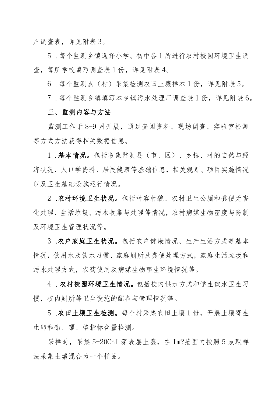 2022年XX区农村环境卫生监测工作方案.docx_第2页