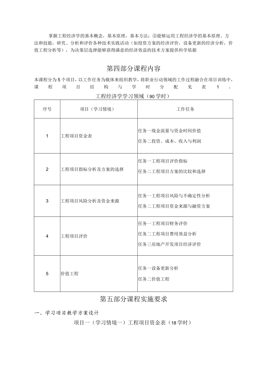 《工程经济学》课程标准.docx_第3页