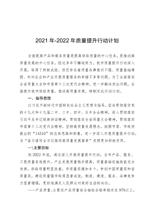2021年-2022年质量提升行动计划.docx