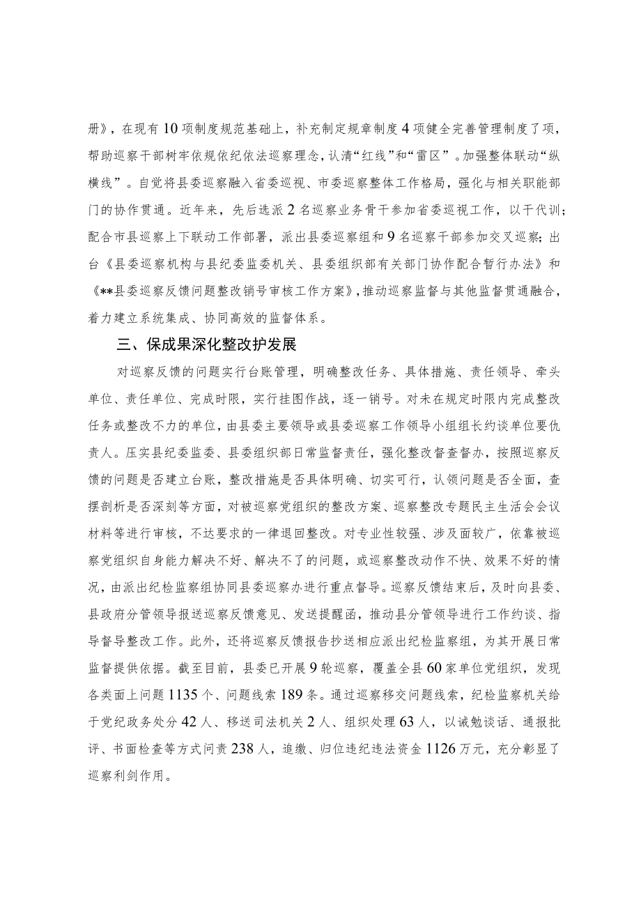 【经验交流材料】以高质量巡察助力疫后重振.docx_第2页