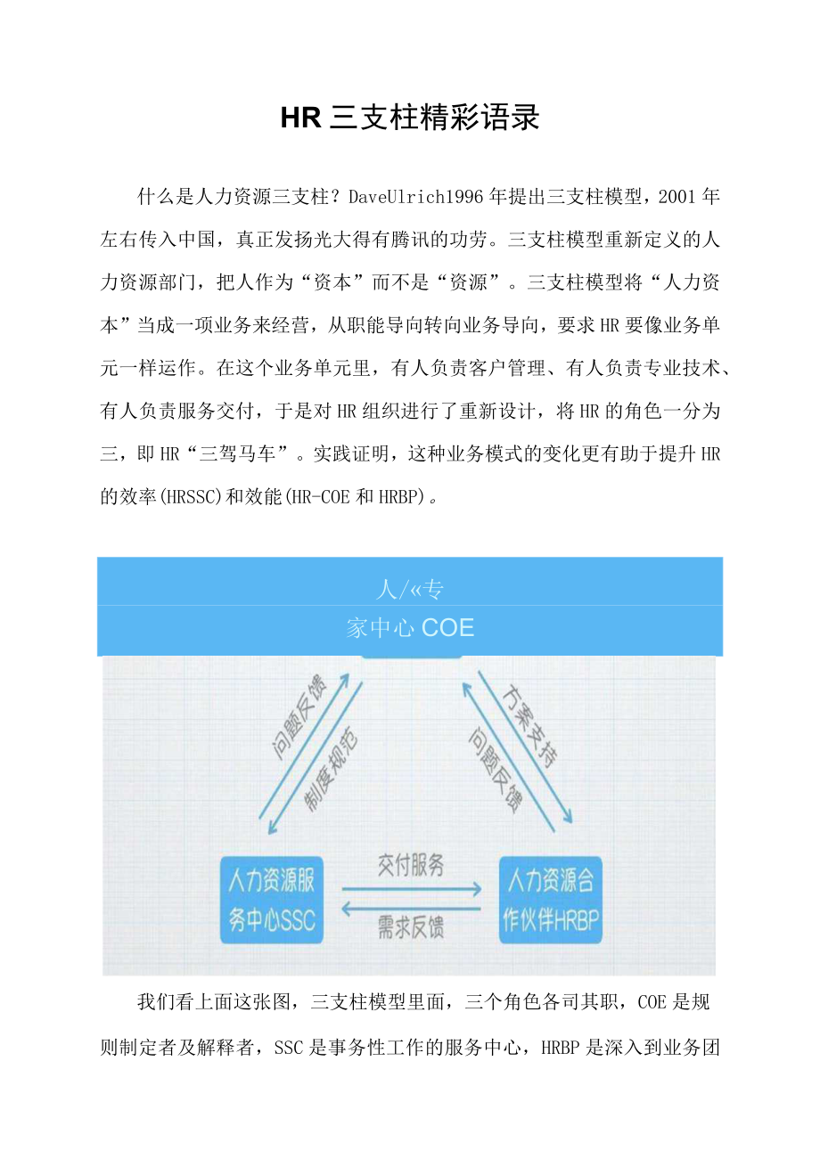 HR三支柱精彩语录.docx_第1页