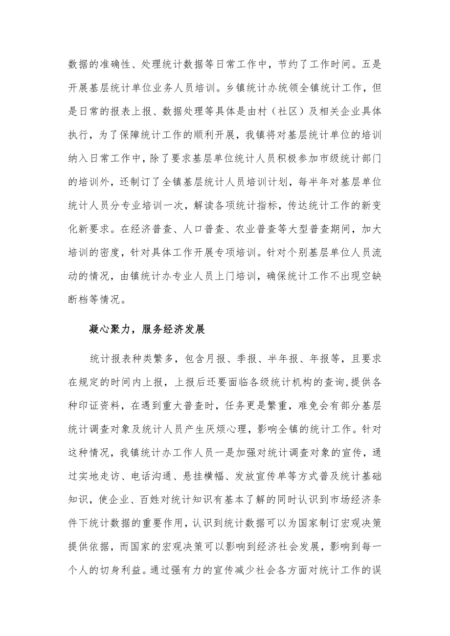 乡镇统计工作经验材料.docx_第3页