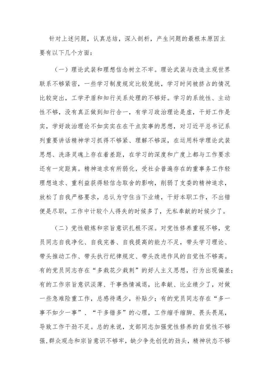 党支部组织生活会自查分析报告.docx_第3页