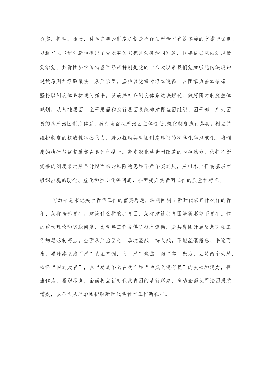 专题党课讲稿：以全面从严治团护航新时代共青团工作新征程.docx_第3页