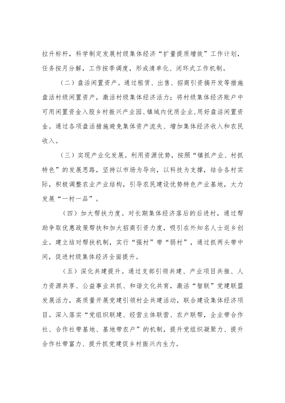 XX镇村级集体经济兴业行动实施方案.docx_第2页