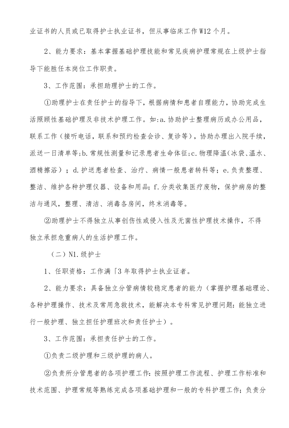 医院护士分层级管理制度.docx_第3页