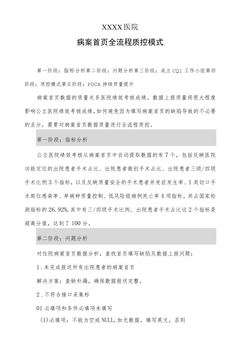 医院病案首页全流程质控模式.docx_第1页