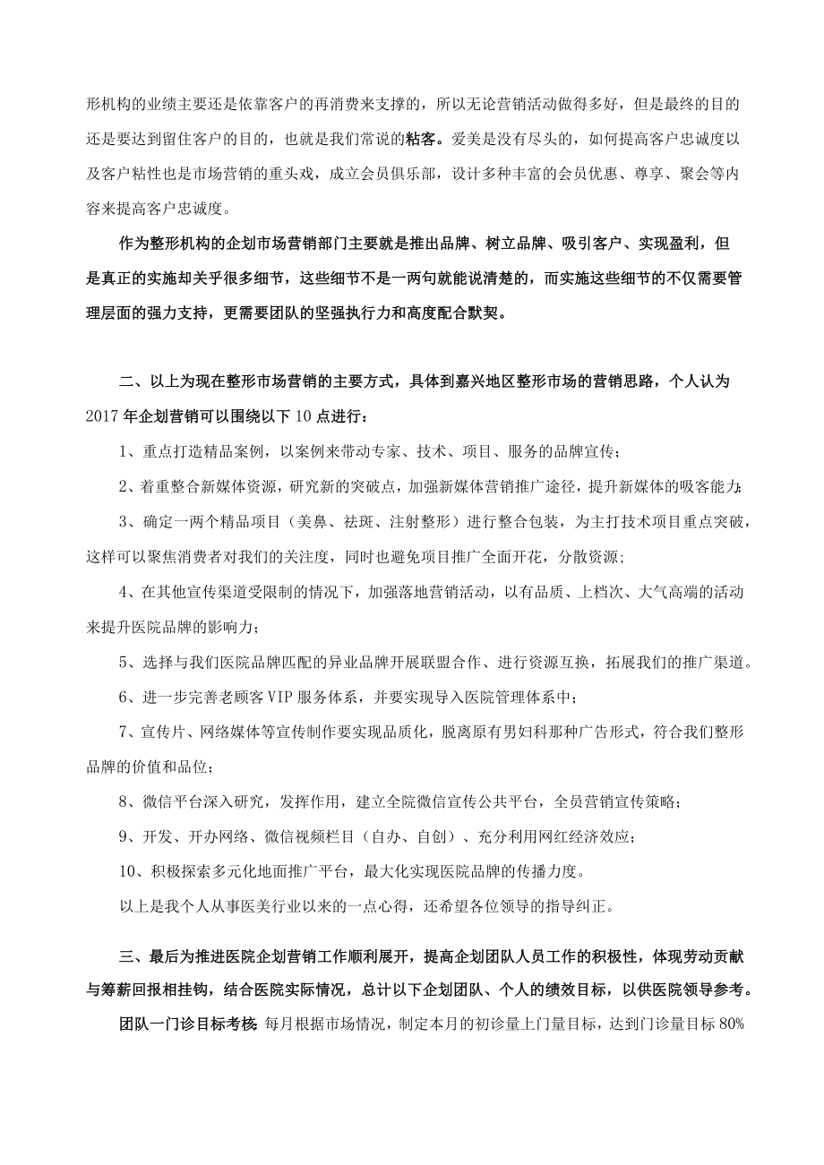 医美整形企划营销工作规划.docx_第2页