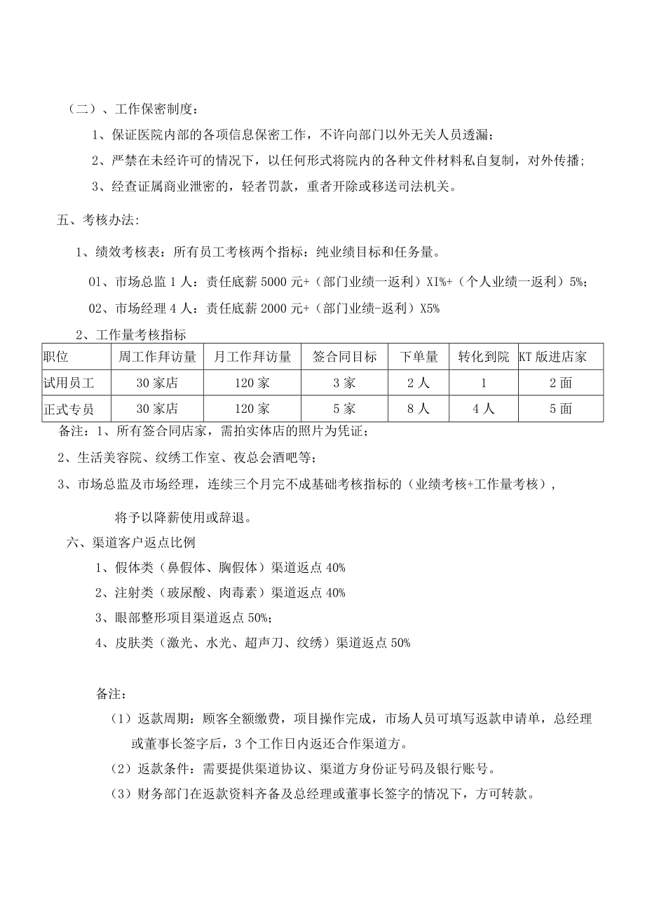 医美整形渠道市场部管理办法.docx_第3页