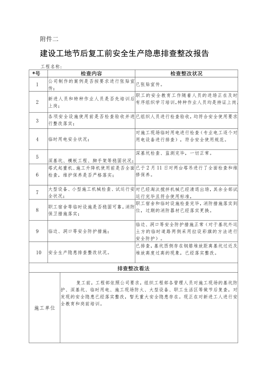 节前停工及节后复工安全隐患排查表.docx_第2页