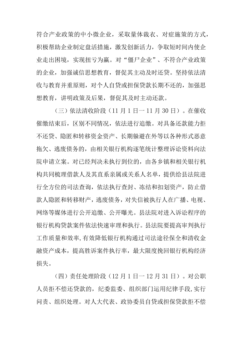 关于地方法人银行机构不良贷款清收专项行动的实施方案（2022）.docx_第3页