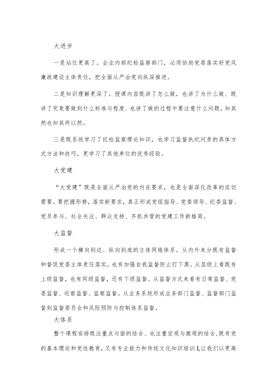 总承包公司纪检监察部主任培训心得供借鉴.docx_第2页